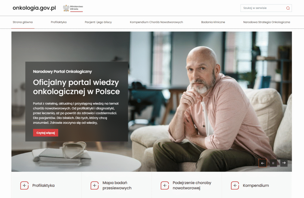 Nowy portal onkologiczny dla pacjentów i ich bliskich 1 onkologia gov